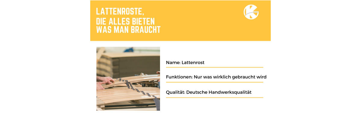 Ein Lattenrost, der alles hat was man braucht! - 