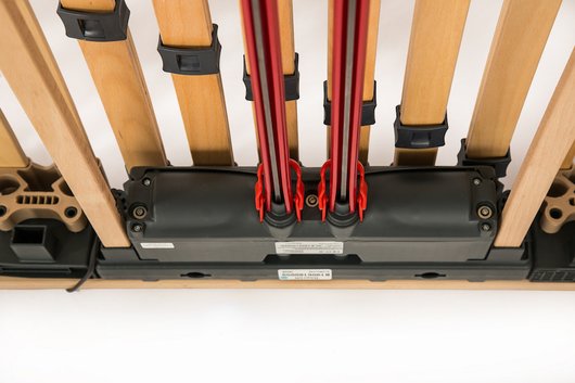 Lattenrost POLDI Federholzrahmen motorisiert 140 (2x70) x 220 cm (Kabel)