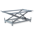 Hebepflegerahmen-Bettenlift elektrisch ohne Lattenrost 200x80 cm (Funk, Rollen)