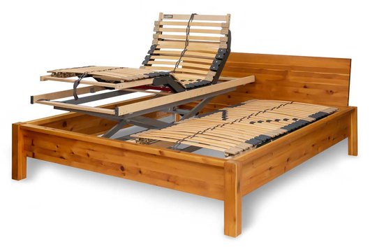 Bettenlift elektrisch mit Lattenrost 200x90 cm (Lift:Funk, LR:Kabel, Standfe)