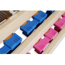 Kinderlattenrost starr 140 x 70 zusammengebaut rosa