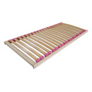 Kinderlattenrost starr 140 x 70 zusammengebaut rosa