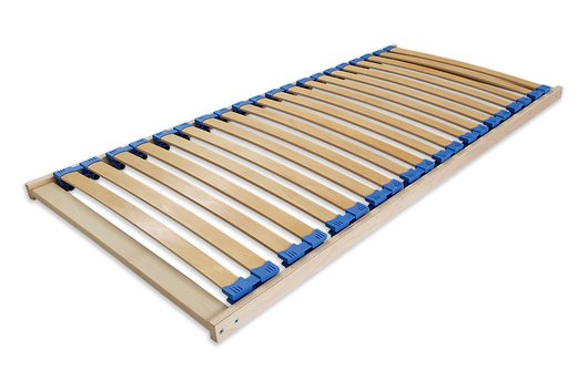 Kinderlattenrost starr 140 x 70 zusammengebaut blau