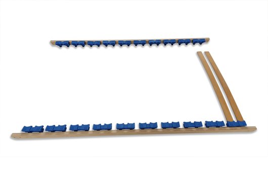 Kinderlattenrost starr 140 x 70 demontiert blau